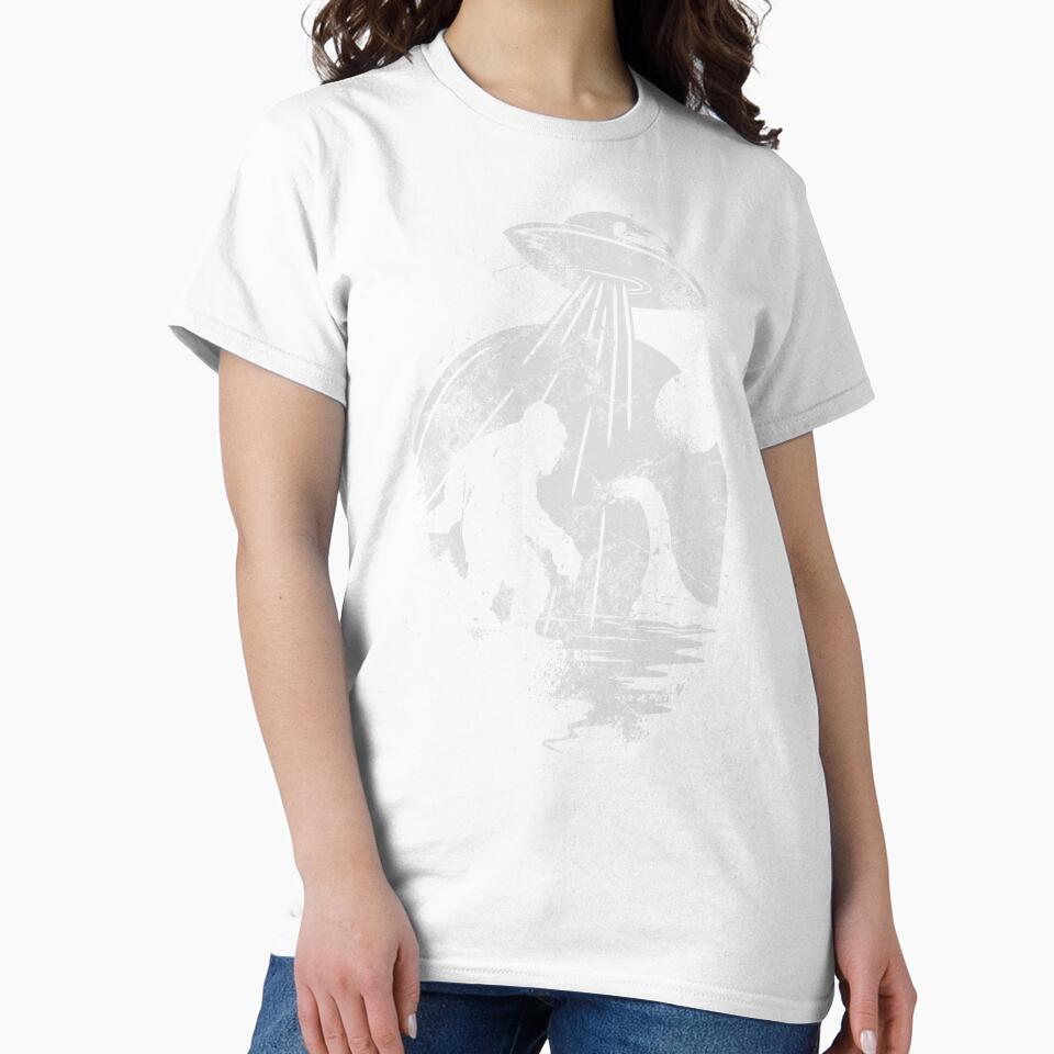 Folklore creatures Bigfoot, Loch Ness Monster and UFO by RetroVoyages