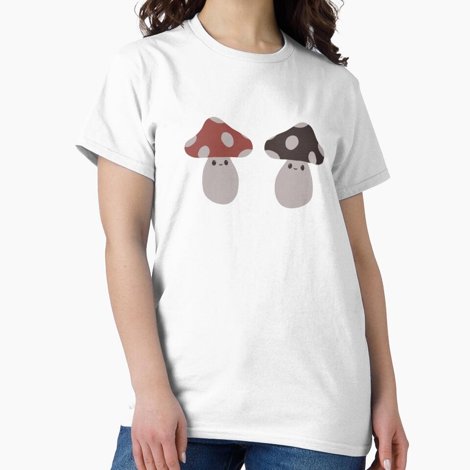 two mushrooms sitting in a forest 2 feet apart cause theyre not gay by emsfunkydesigns
