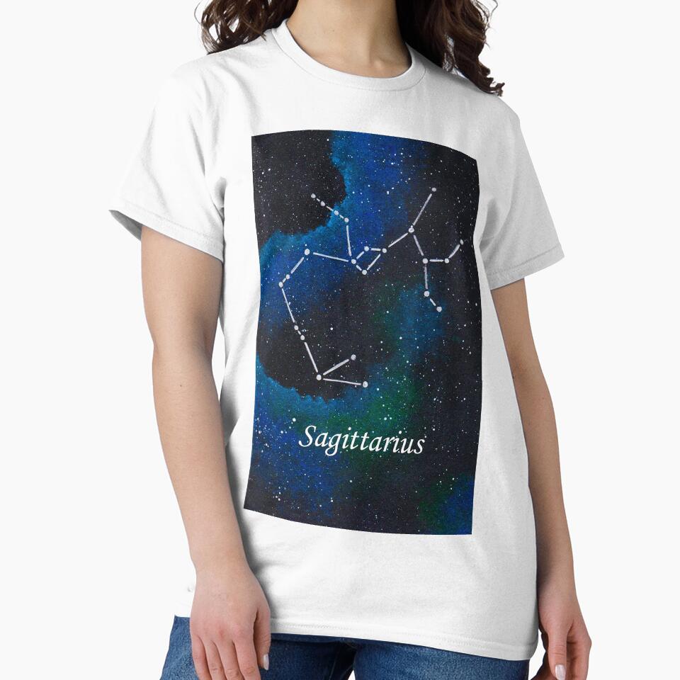Sagittarius Zodiac Sign Space Painting by CoryellArt