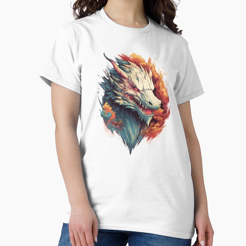 Mystic Blaze - Majestic Dragon Design by InTrendSick