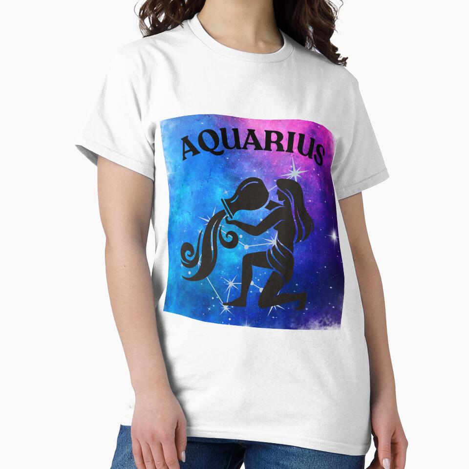 Zodiac Sign - Aquarius Line Art Illustration by Dragon-Act-Art