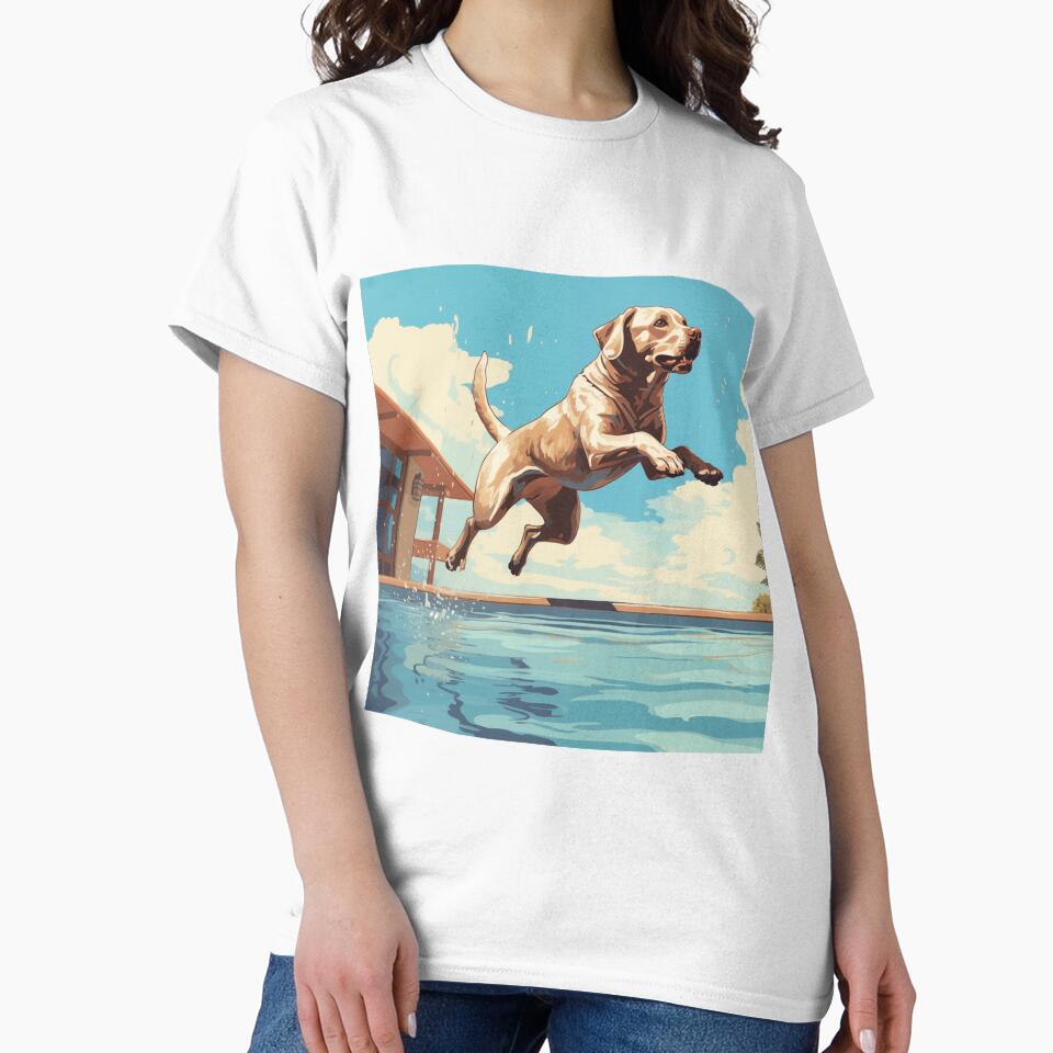 Labrador Retriever Retro Illustration by Samuelsboro