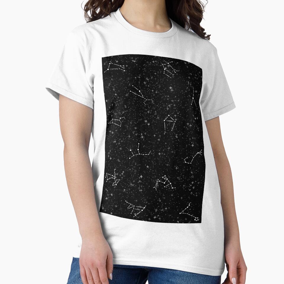 Zodiac constellation art, black and white by ArtfulBonBon