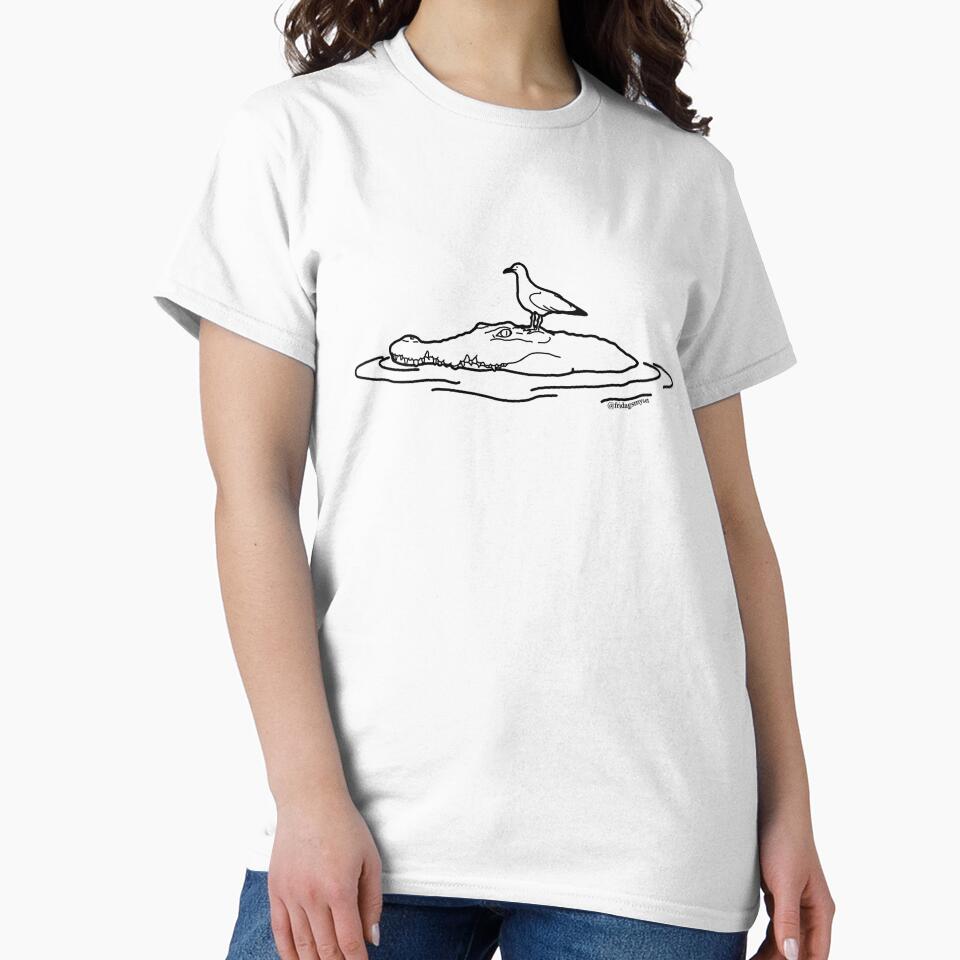 Crocodile & Bird Friendship by Aaudialeth