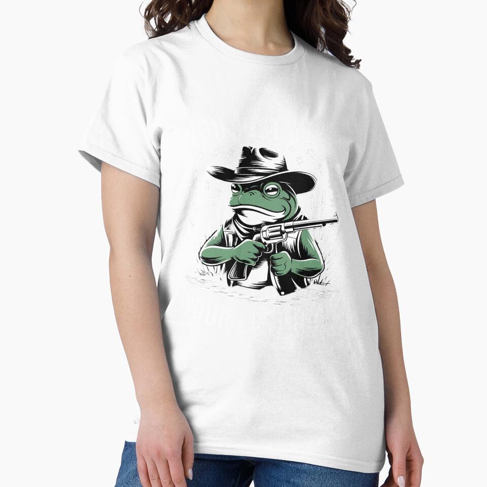 You Just Yee'd Your Last Haw Funny Cowboy Frog Meme by RuthGAArt