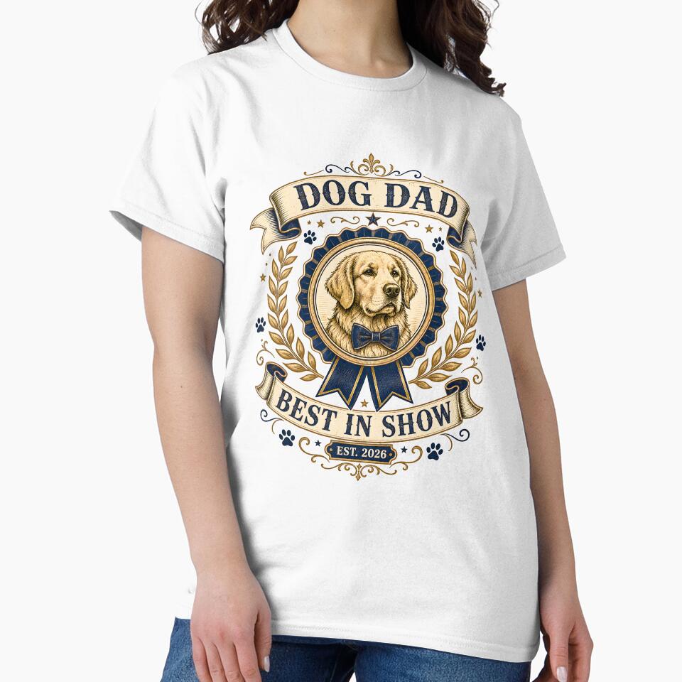 Dog Dad Best In Show Funny Father Day Pet Owner by zakariamakoudi
