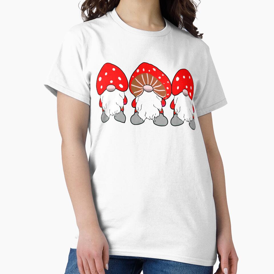 Cute Cottagecore Mushroom Gnomes Toadstools by funnytshirtemp