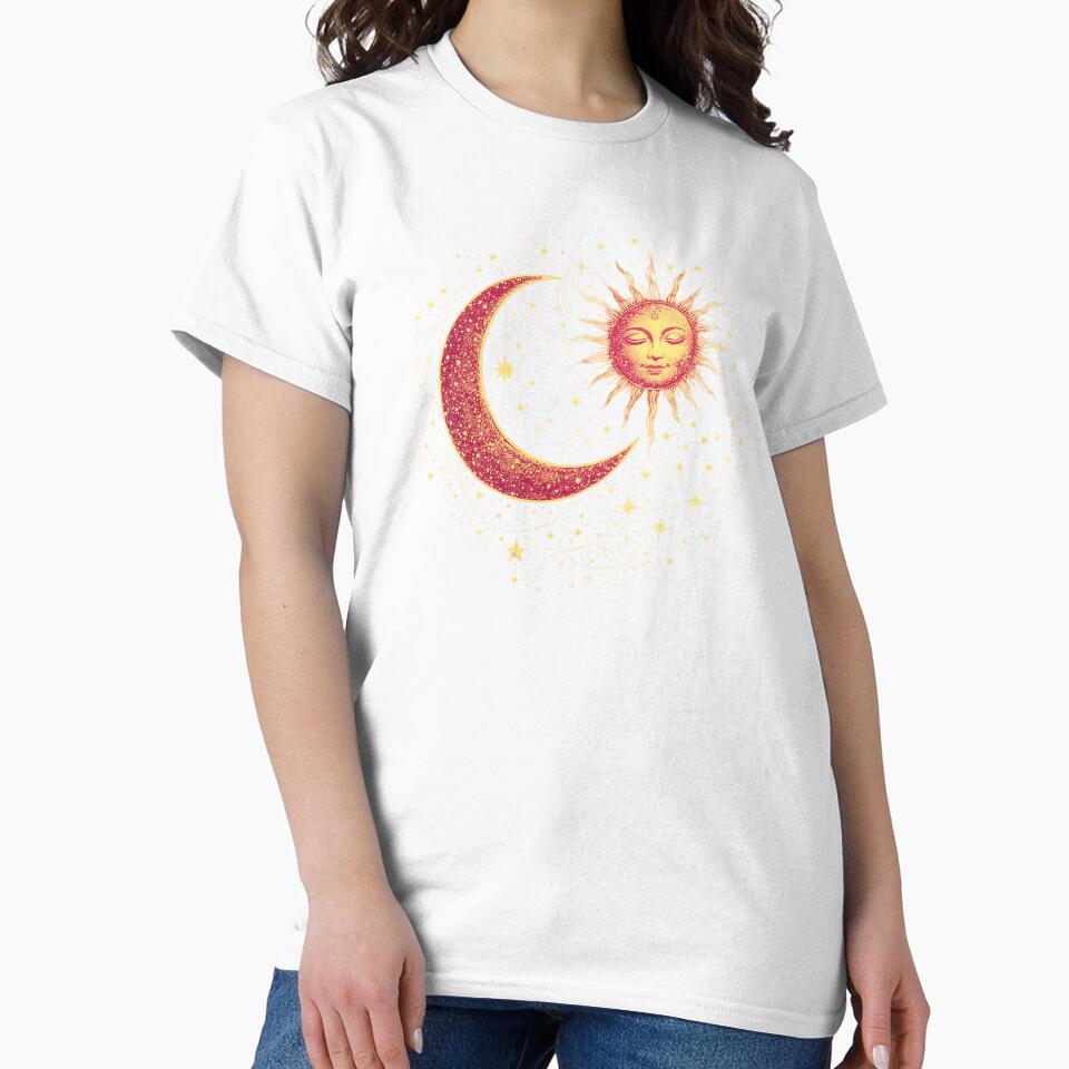 Celestial Sun and Crescent Moon Star Mandala by PrettyRottenCo