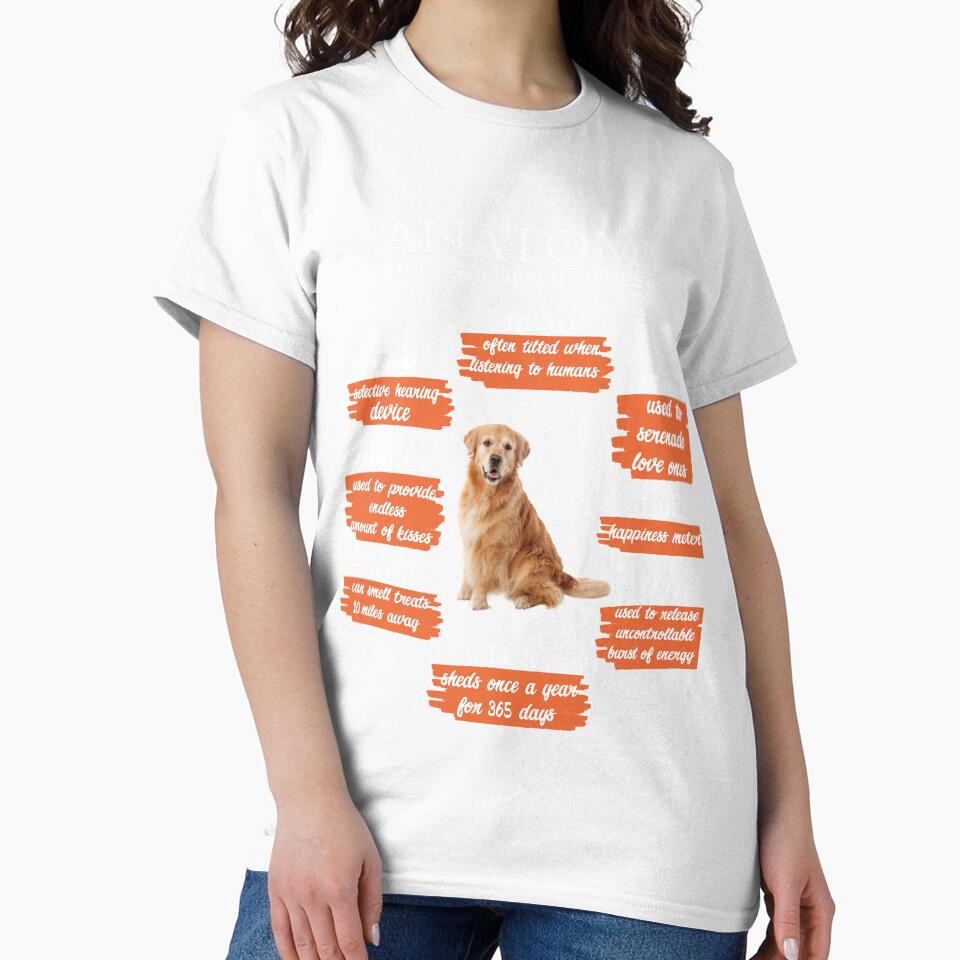 Anatomy Of A Golden Retriever Funny Anatomy Retro Dog Lover by shoppnow1