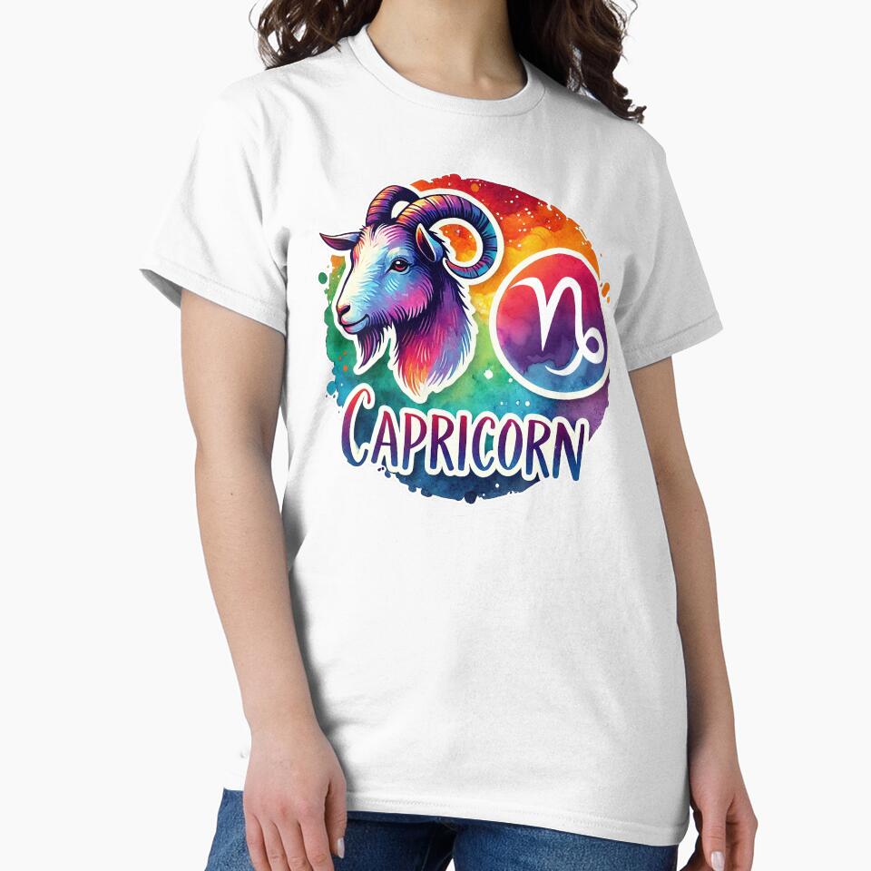 Capricorn - Watercolor Illustration by PsycheBrain