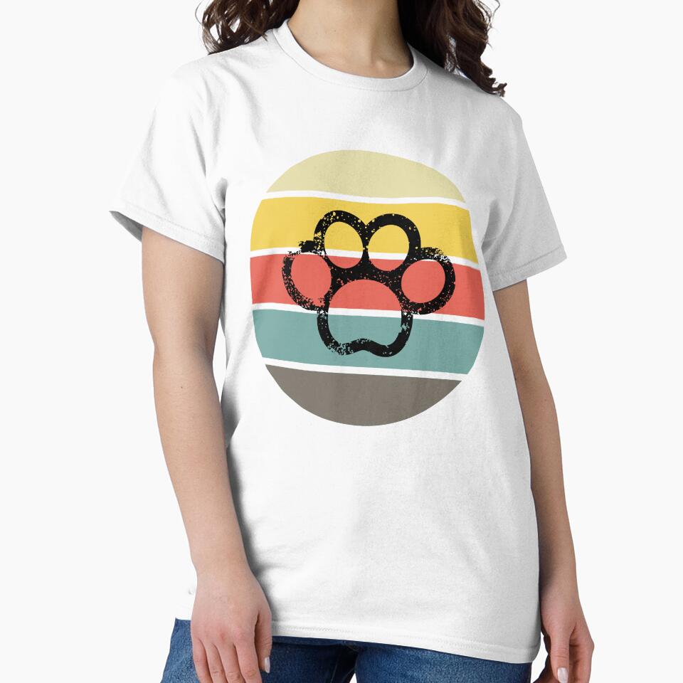 Dog Lover - Sunset Retro Design by Achidesign