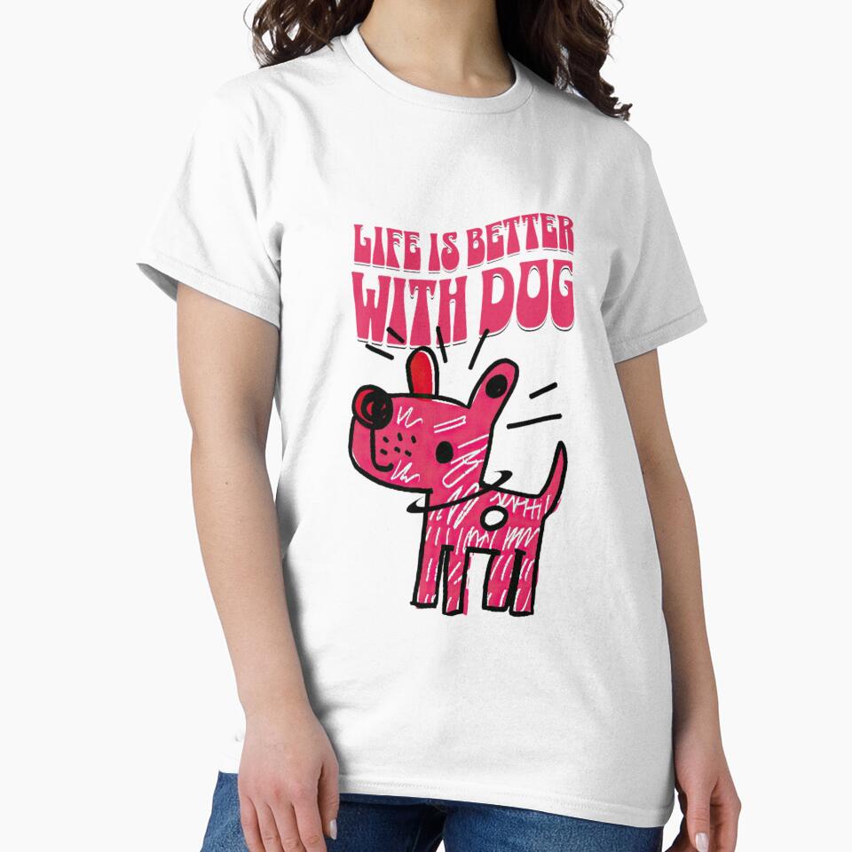 "Life Is Better with a Dog" – Heartwarming Pet Lover’s Design by Colorful-Garden