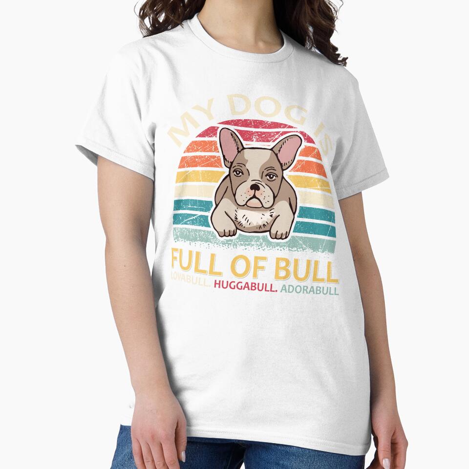 Full Of Bull Pitbull Vintage Retro by retrodesigner14