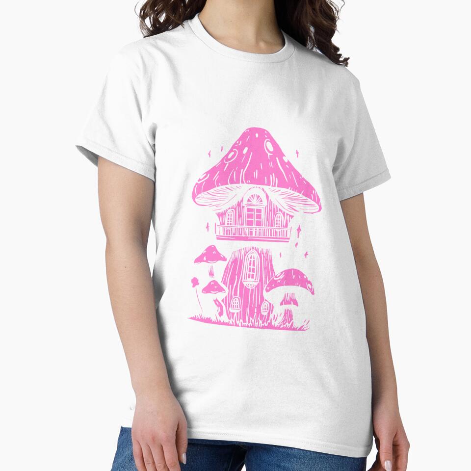 Pink Cottagecore Mushroom Cottage | Goth | Dark by SpiderSparrow