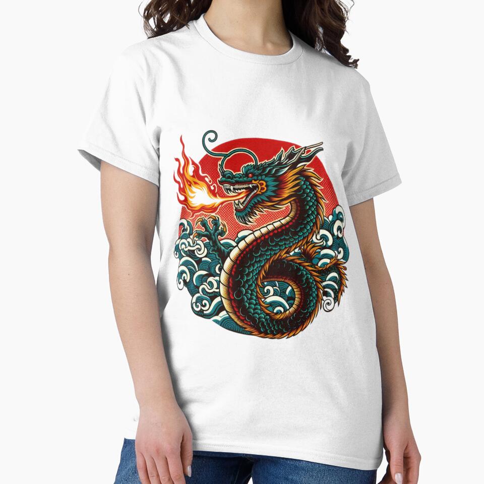 Fire Shock dragon breathing fire vintage by Expressions-Sel