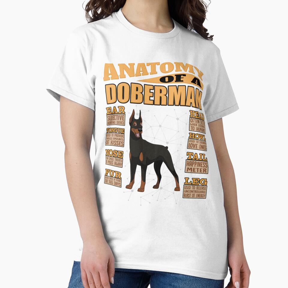 Anatomy Of A Doberman - Funny Doberman Design by AtmosApparel