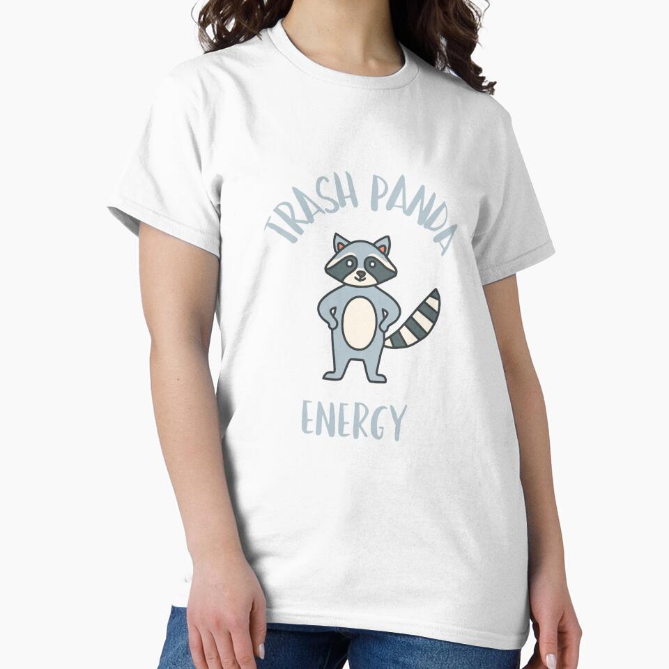 Trash Panda Energy Crazy Raccoon T-Shirt by BoonandCo