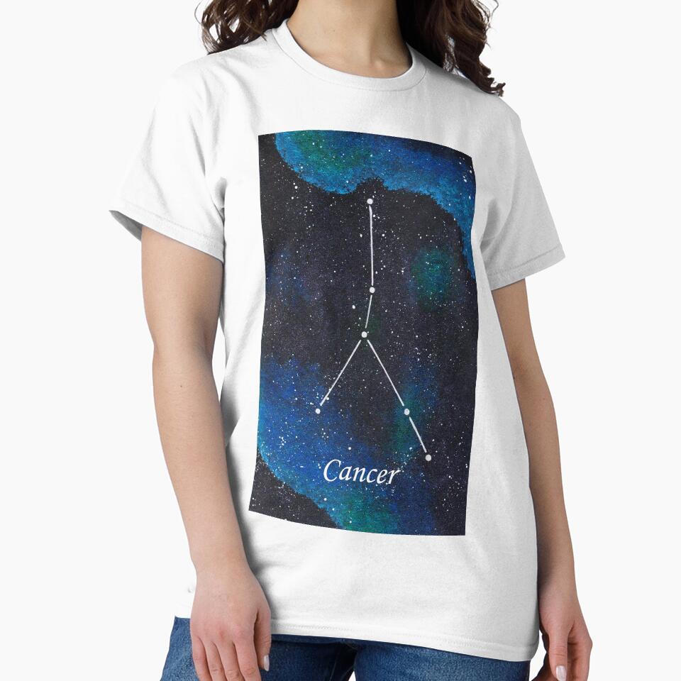 Cancer Zodiac Sign Space Painting by CoryellArt