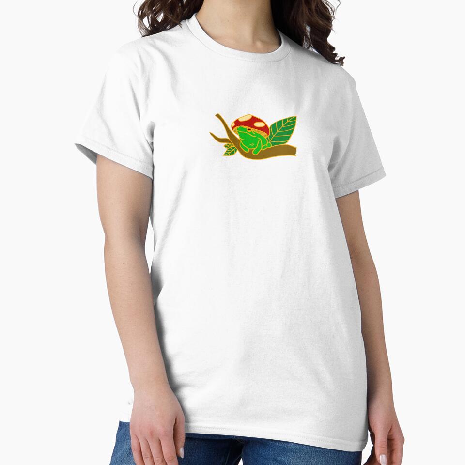 No Thoughts, Just Vibes Mushroom Frog by TofusMom