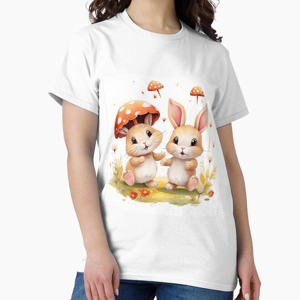 Dancing mushroom rabbits by NuttyCottage