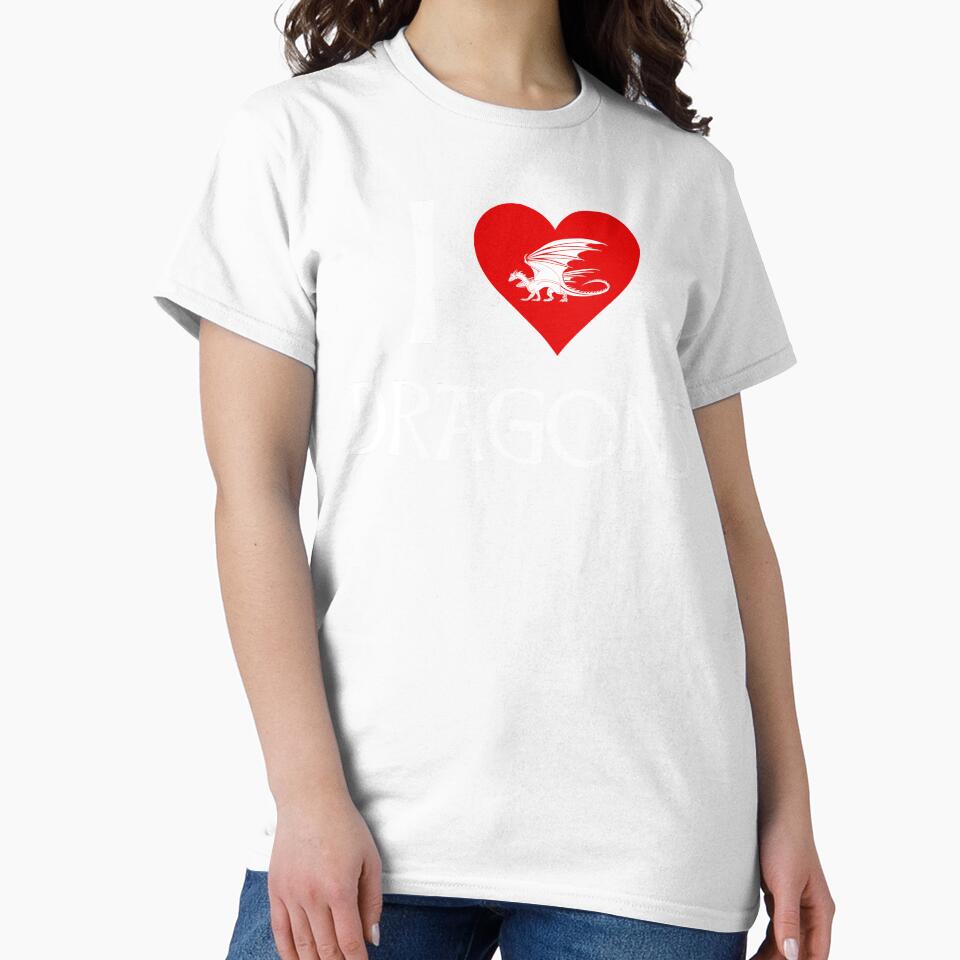 I Love Dragons by Cat Lady Designs