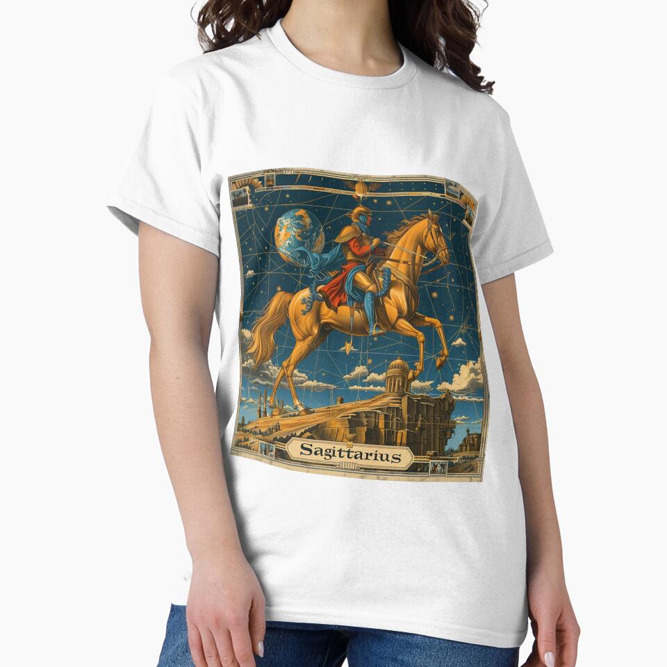 Vintage SciFi Style Sagittarius Zodiac Sign by AiHead