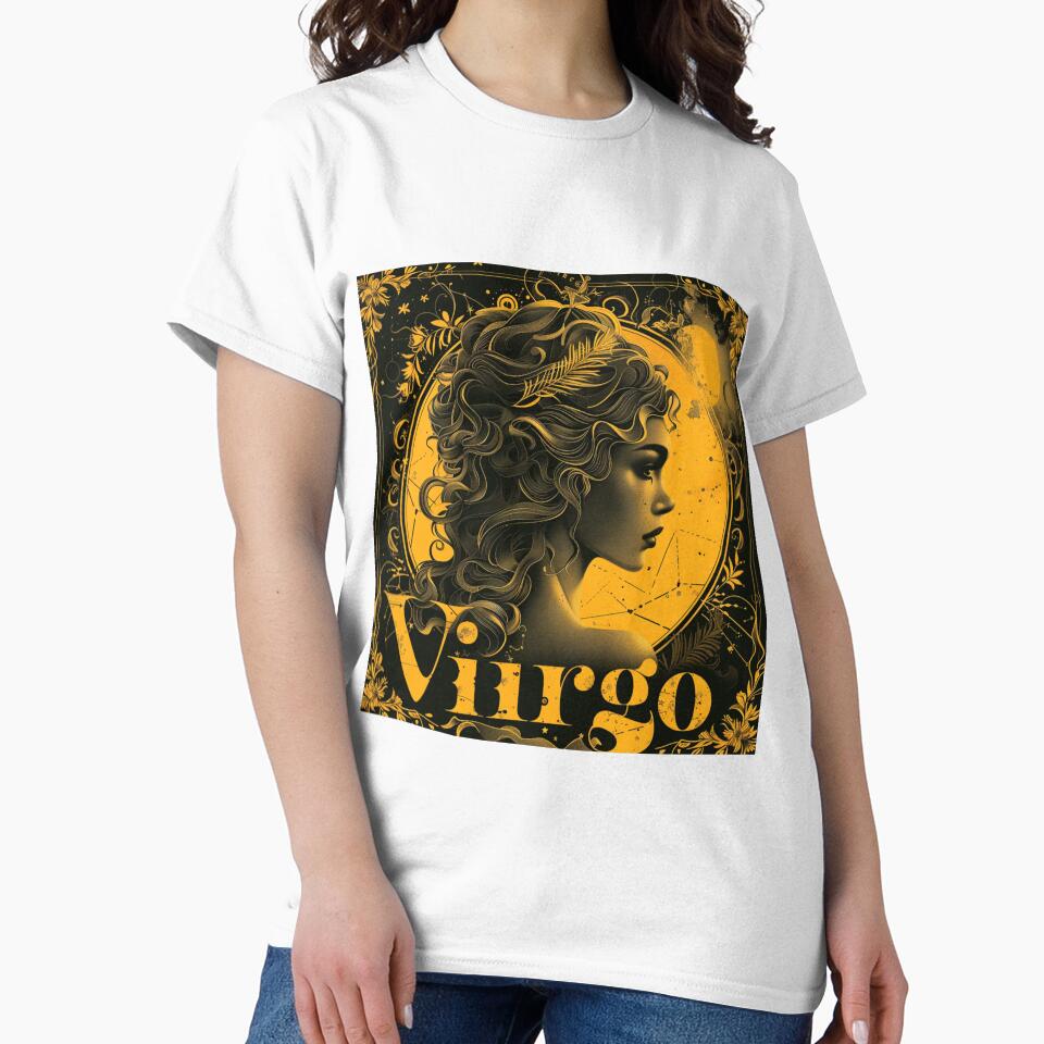 Vintage Style Virgo Zodiac Sign by AiHead