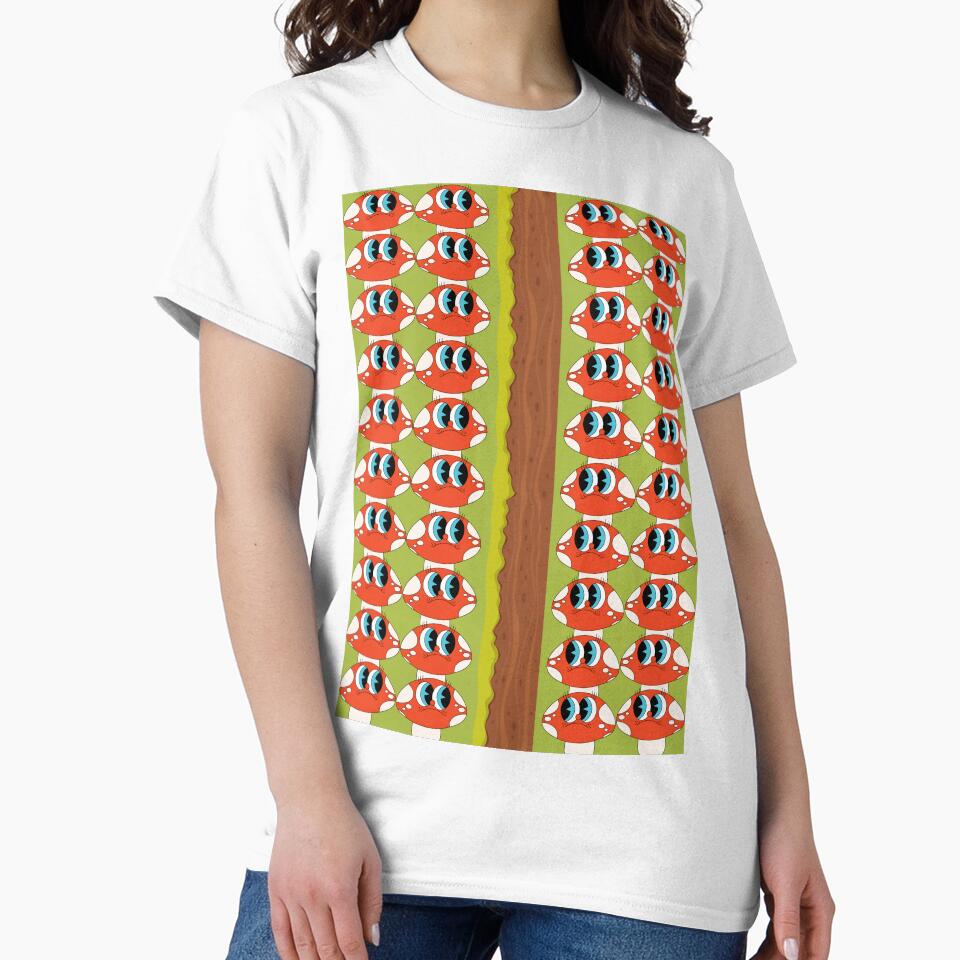 vegan people life mushroom pattern : new design by Robo-toons