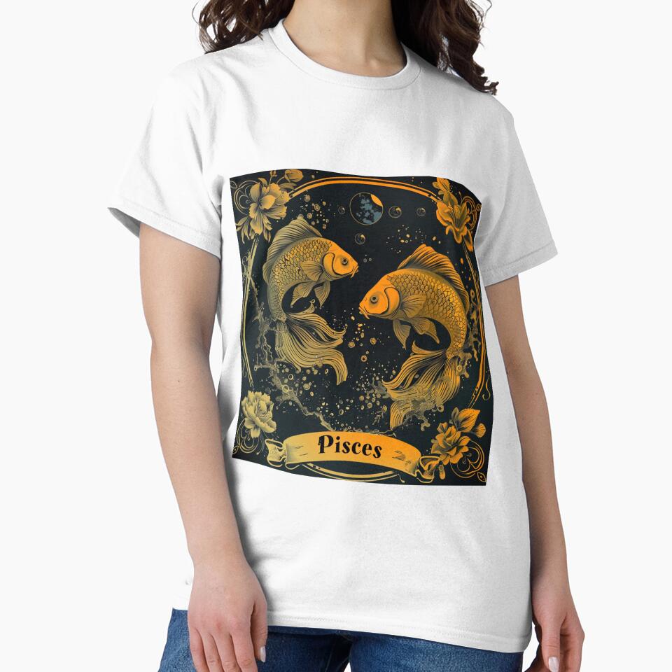 Vintage Style Pisces Zodiac Sign by AiHead