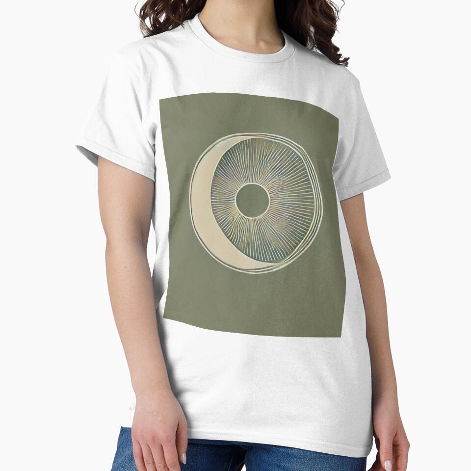 Harmony in Green: Minimalist Sun/Moon by UrbanCanvvas
