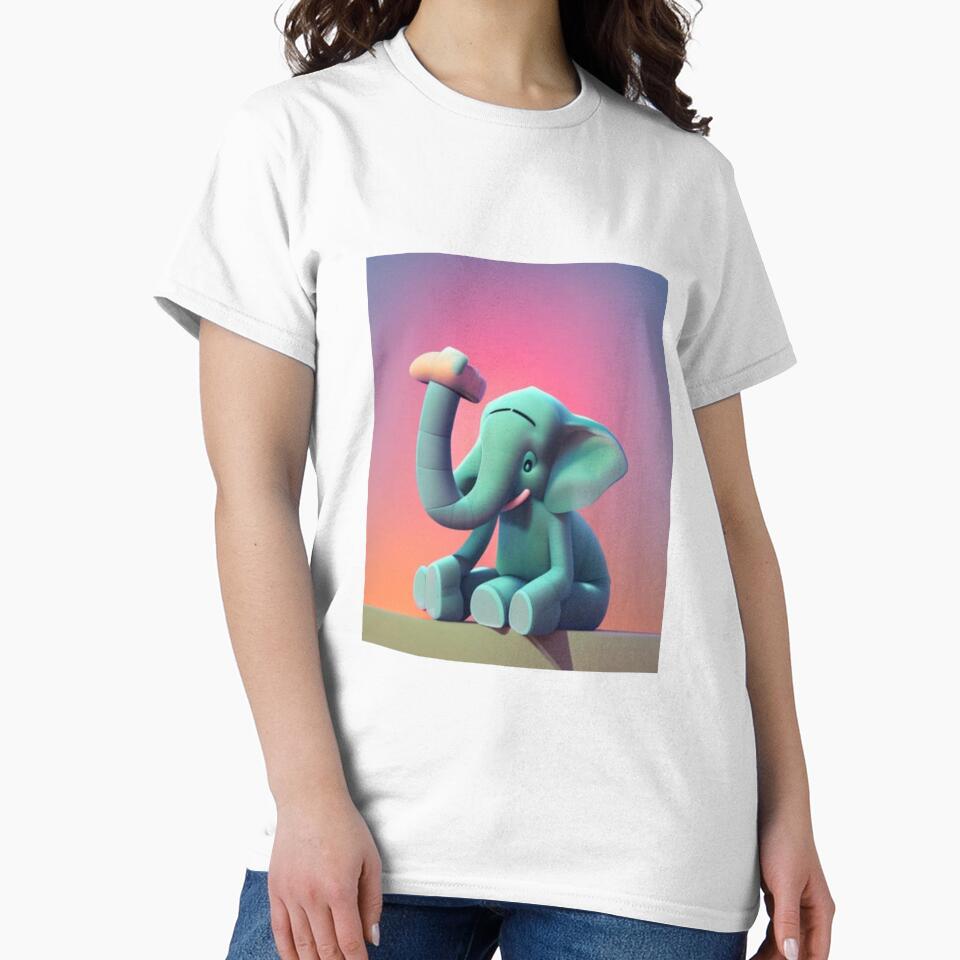 Very Sad Elephant.  Crying Animals by LeanDesigns