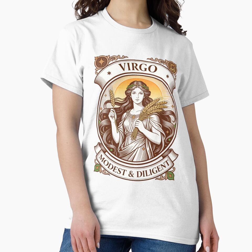 Virgo. Modest & Diligent (Version 2) by Birdie and Flynn