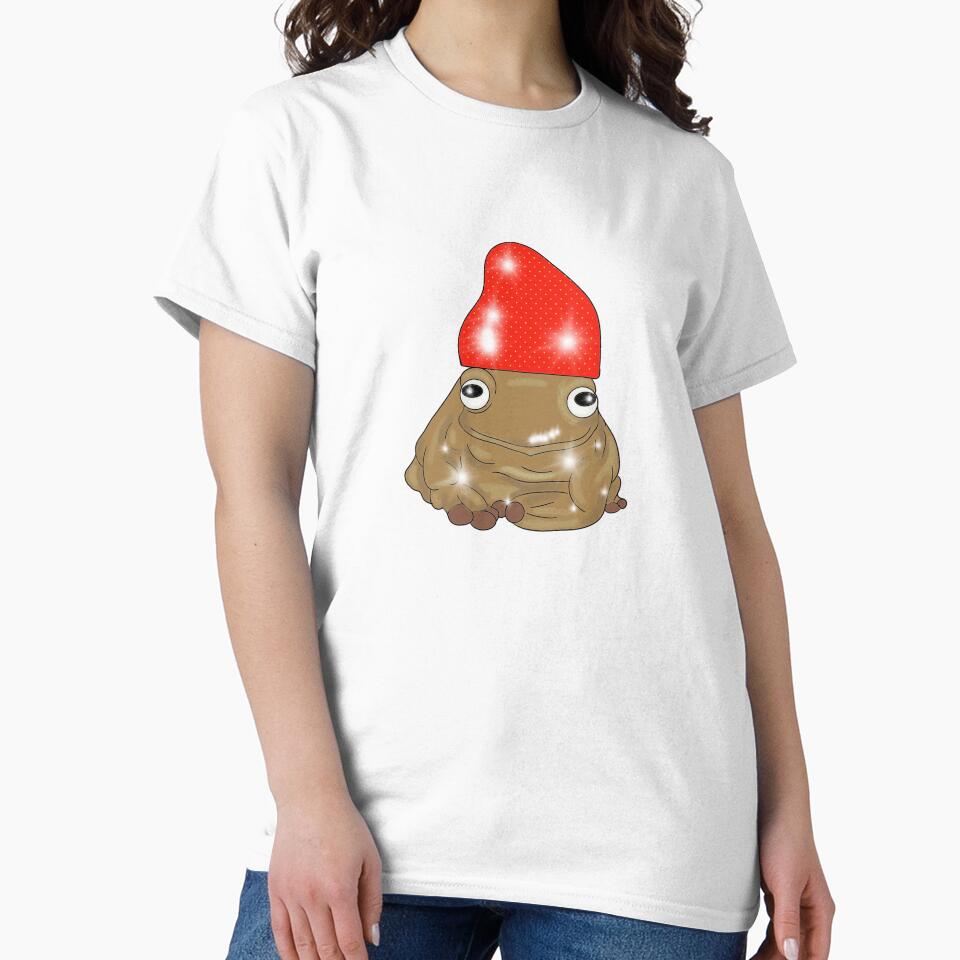 Cute frog with a strawberry on his head by Pixi-egirl