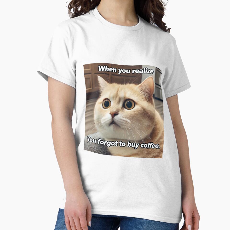 Cat Waking Up Meme - When You Realize You Forgot to Buy Coffee by CatmemesArt