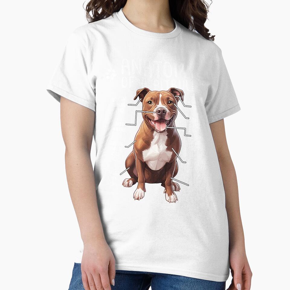 Funny Pitbull Anatomy American Pit Bull Terrier Dog Pittie Lover by lanynx design
