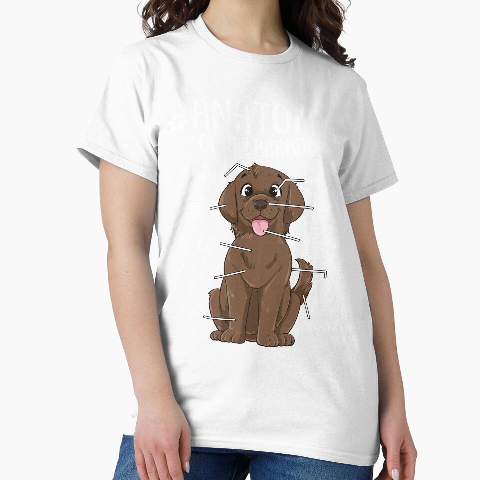 Funny Chocolate Labrador Dog Anatomy Dog Lover by lanynx design