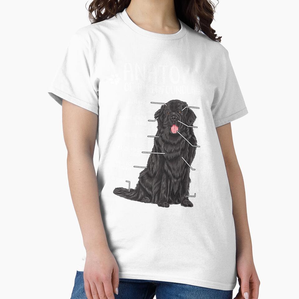 Funny Newfoundland Anatomy Newfie Dog Lover by lanynx design
