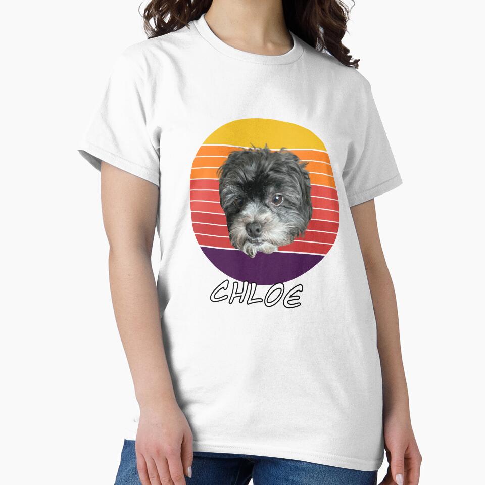 Love, CHLOE, CUTE ,retro,Dog Lover KIDS MEN WOMEN T-Shirt by ArtByMigdad
