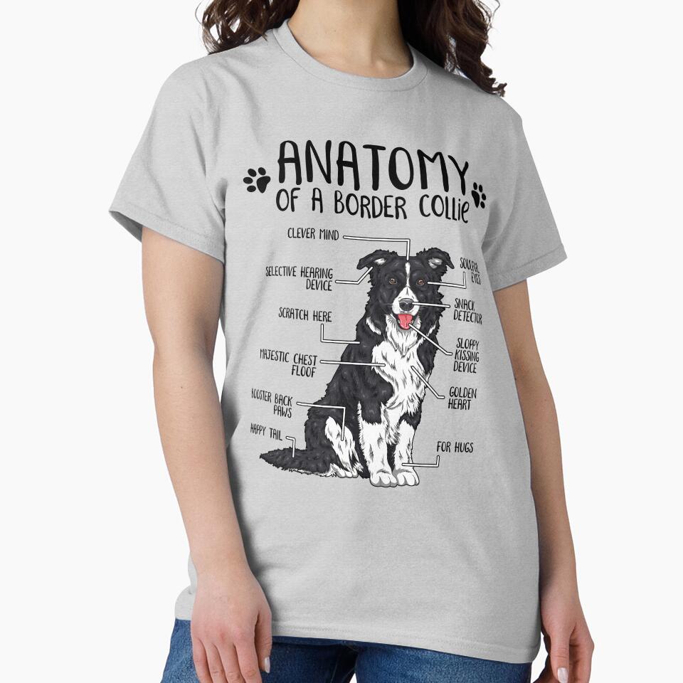 Funny Border Collie Anatomy Dog Owner Dog Lover by lanynx design