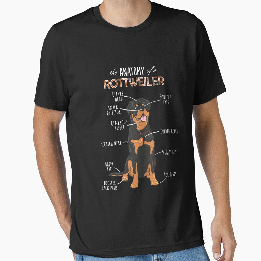 The Anatomy Of A Rottweiler Funny Dog by noirty