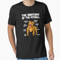 The Anatomy of a Pitbull Funny Pitbull Terrier by wowart4u