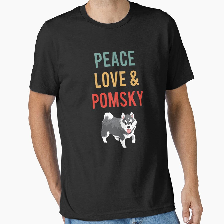 Peace Love Pomsky by TheTeeSupplyCo
