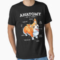 Anatomy of a Corgi T-Shirt Funny Corgis Dog Puppy Shirt by LiqueGifts