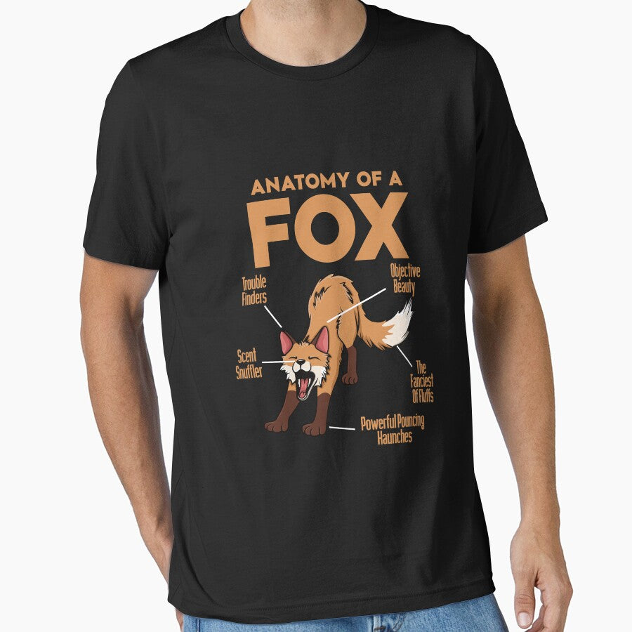 Anatomy Of A Fox. Funny Fox Lovers For Girls Boys by ahmed2751989