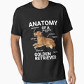 Anatomy Of A Golden Retriever Funny Pet Golden Retriever Gear by DynamicDesign