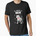 Anatomy Of A Pitbull T-shirt Dog Lover by HansShields