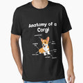Anatomy of a corgi dog gift dog owner corgi by Lenny Stahl