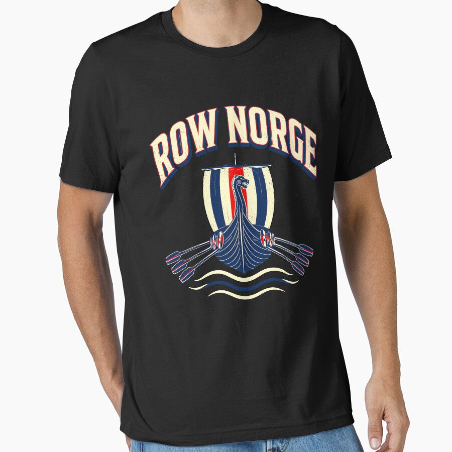 Row Norge Norwegian Viking Ship Norway Rowing Boat Pride Soccer Fan Football by ajifujpost
