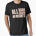 All Bark All Charm No Regrets Dog Mom Retro Typography by PrintivoraHub