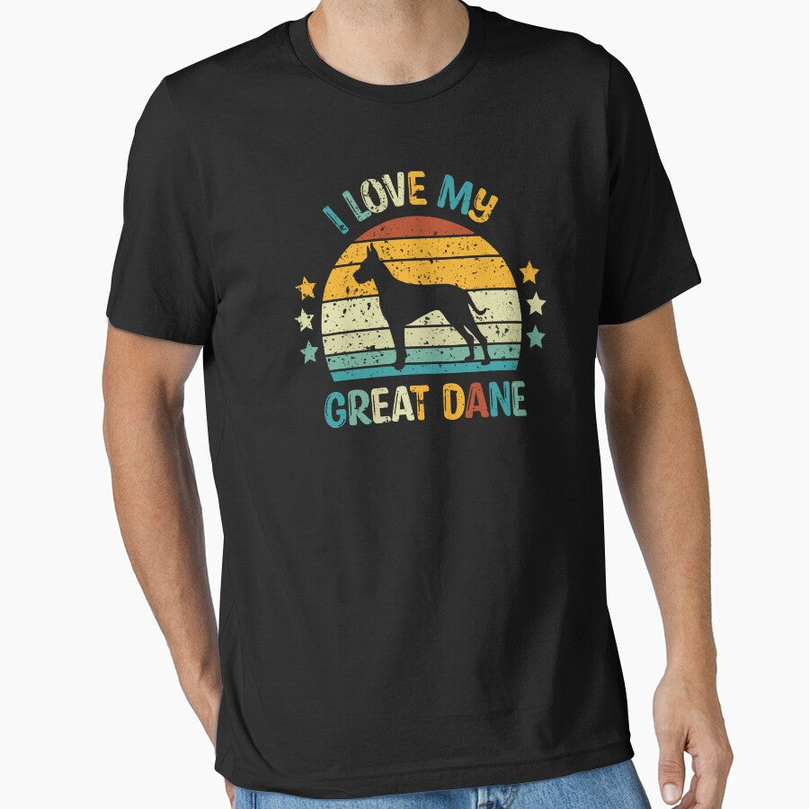 I Love My Great Dane Dog Owner Pet Lover by StickChic